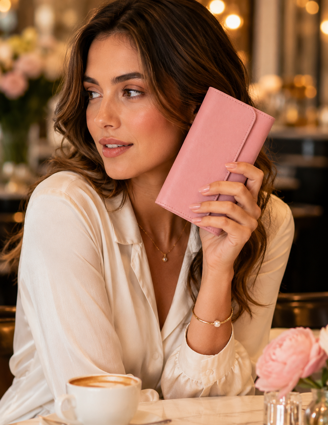 Blush Aura Fold Wallet