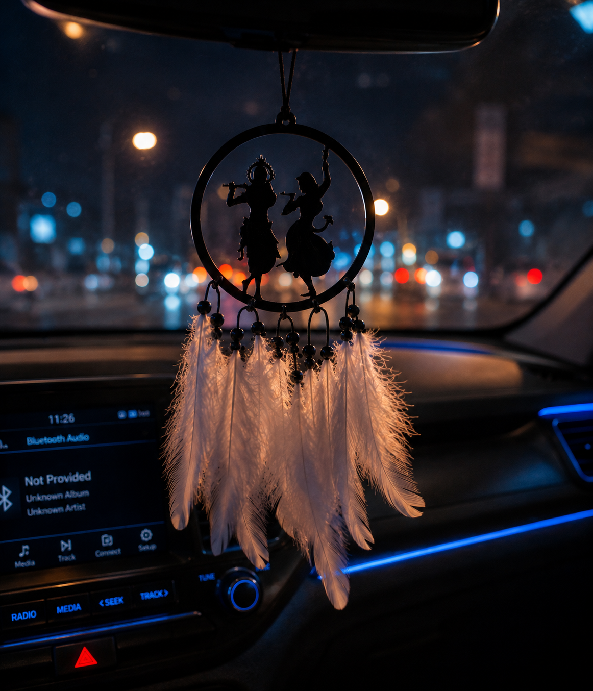 Radha Krishna Car Hanging Dreamcatcher