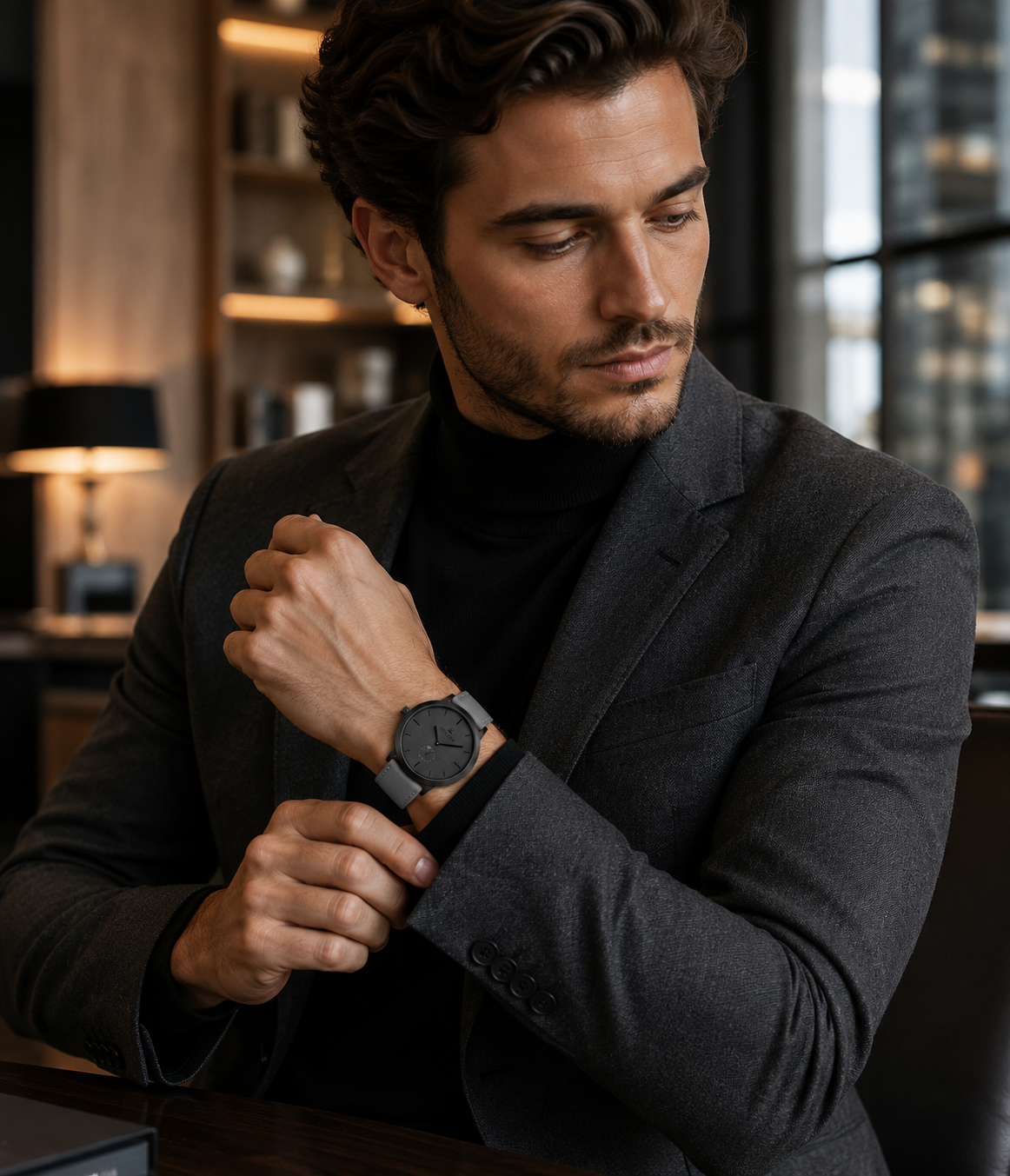 Obsidian Shadow Minimal Watch
