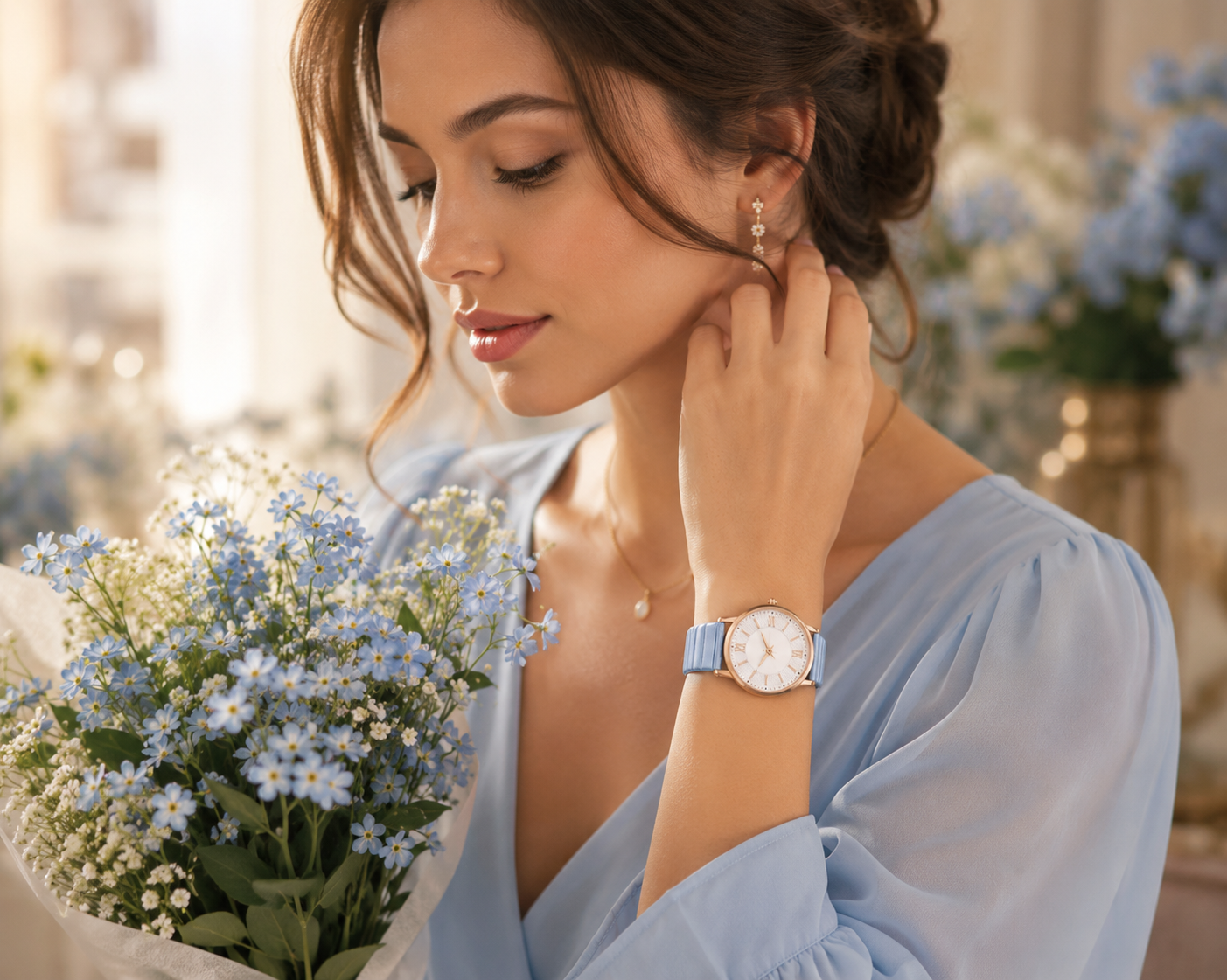Celeste Bloom Rose Watch