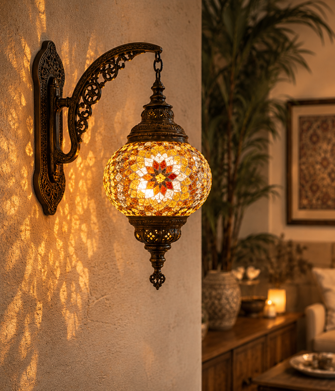 Antique Hanging Wall Lamp
