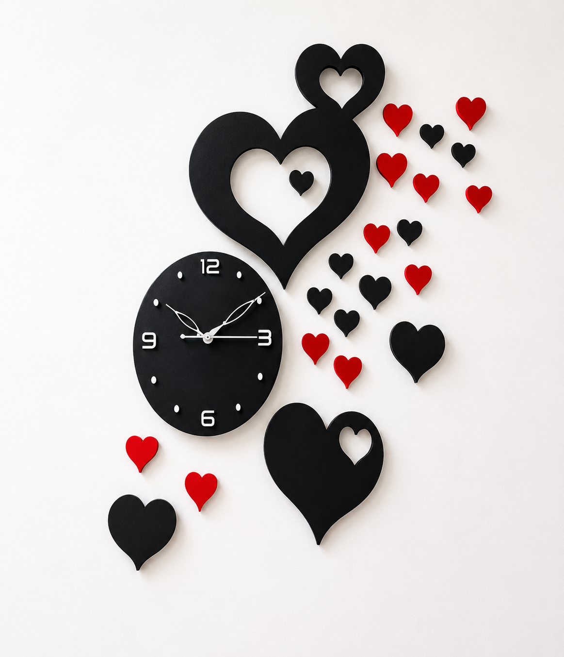 Heart Shape Designer Wall Clock