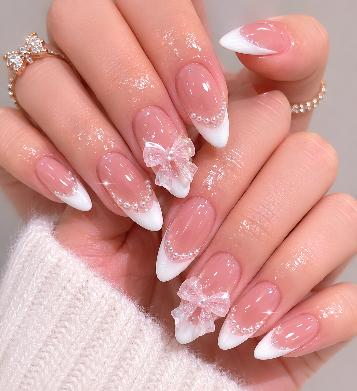 Pearl French Luxe Nails