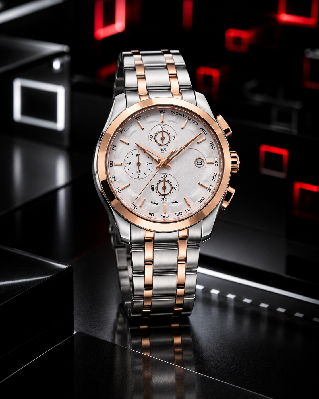 ChronoLux Elite Dual-Tone Watch