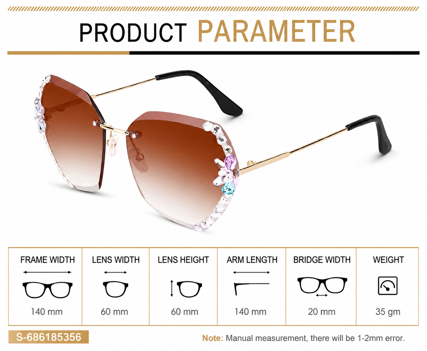 Celestia Crystal Luxe Sunglasses