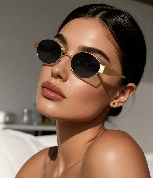 Éclipse Noir Oval Sunglasses