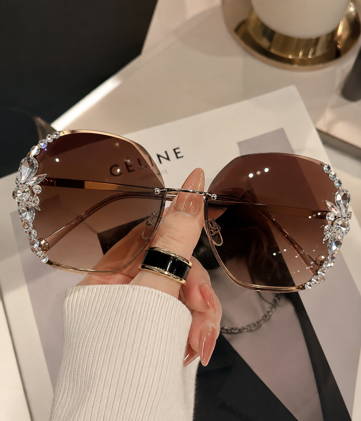 Celestia Crystal Luxe Sunglasses