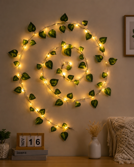 Leaf Vine Fairy Lights Wall Decor