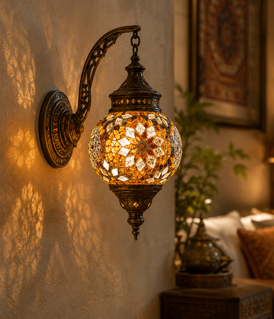 Antique Hanging Wall Lamp