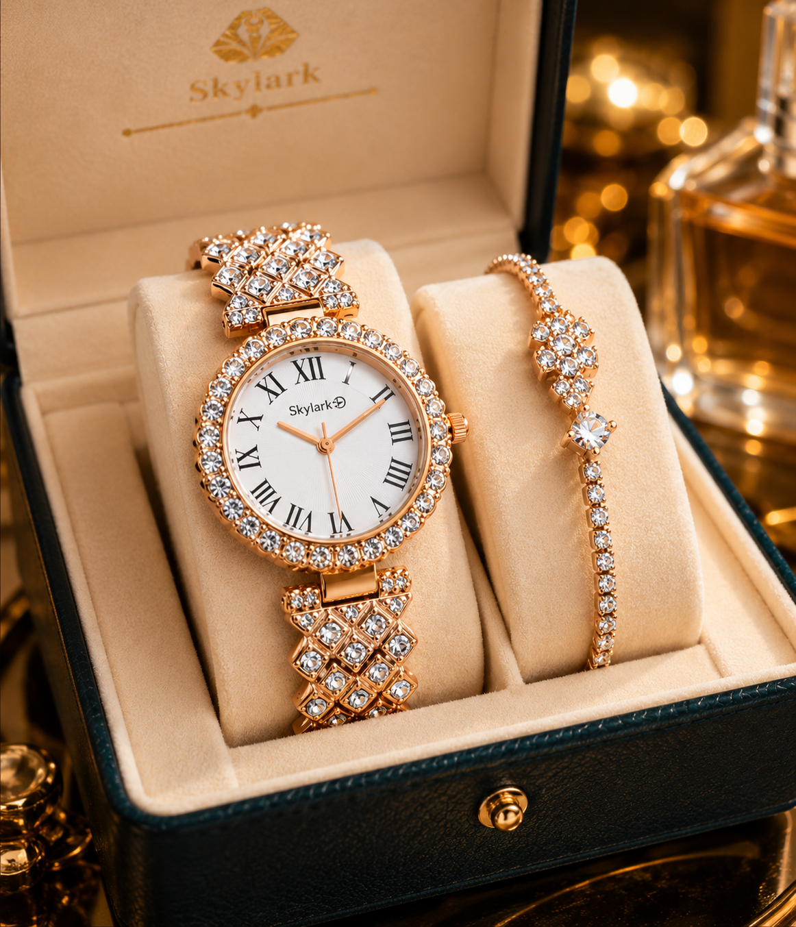 Royal Crystal Aura Watch Set
