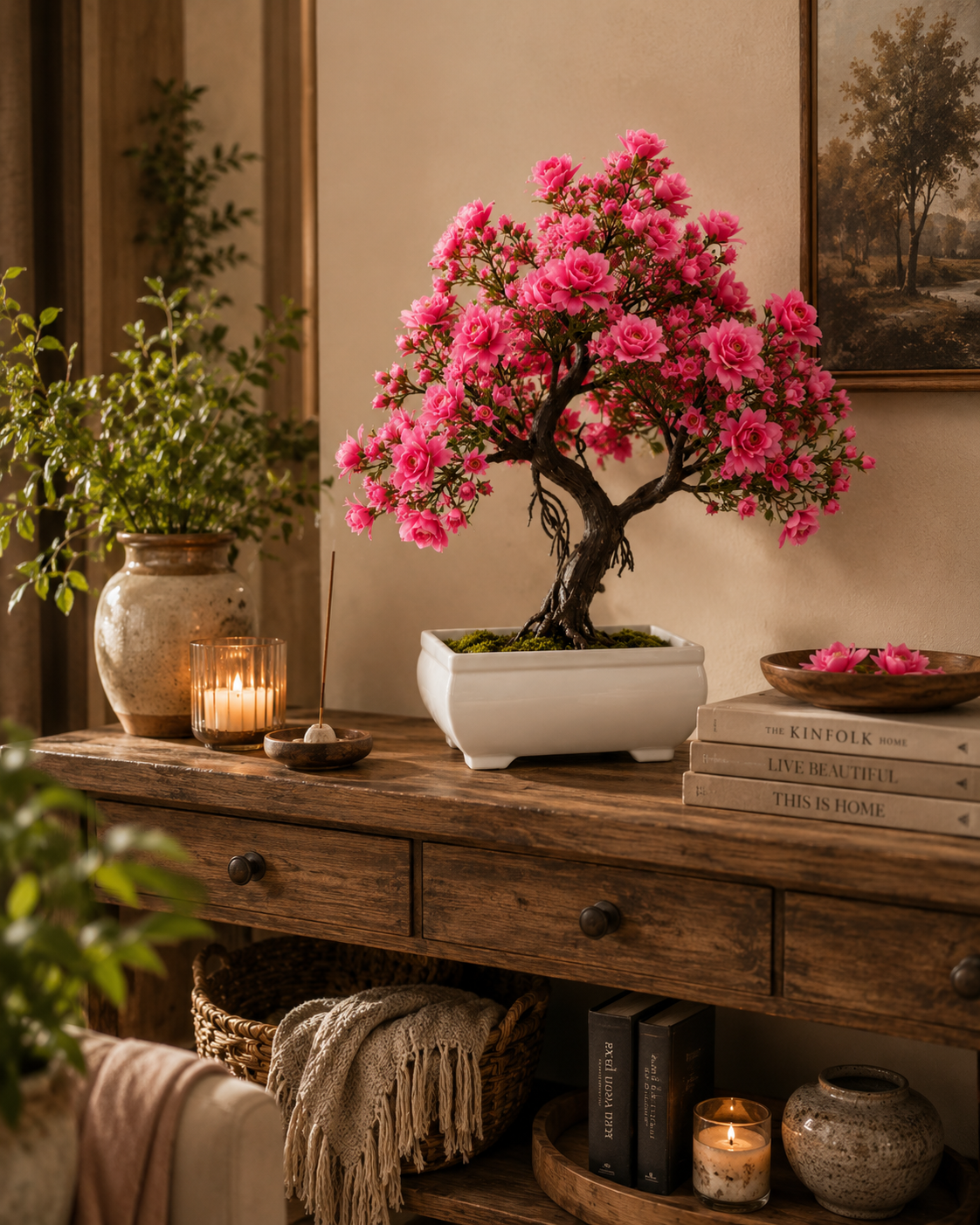 Artificial Bonsai Flower Tree