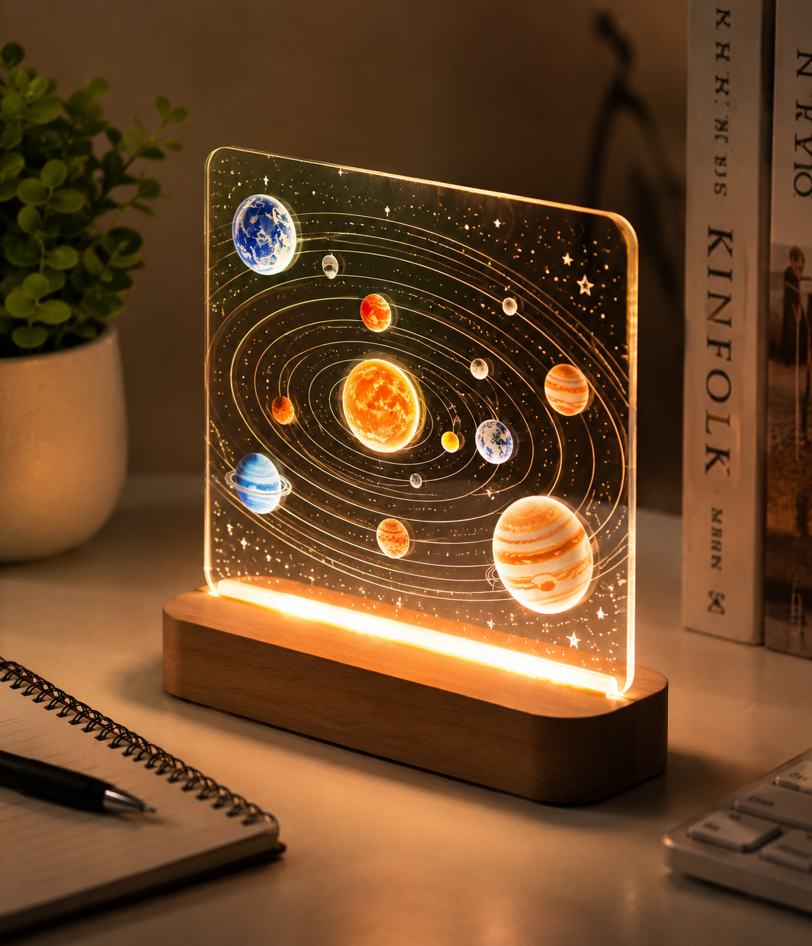 Solar System LED Desk Lamp