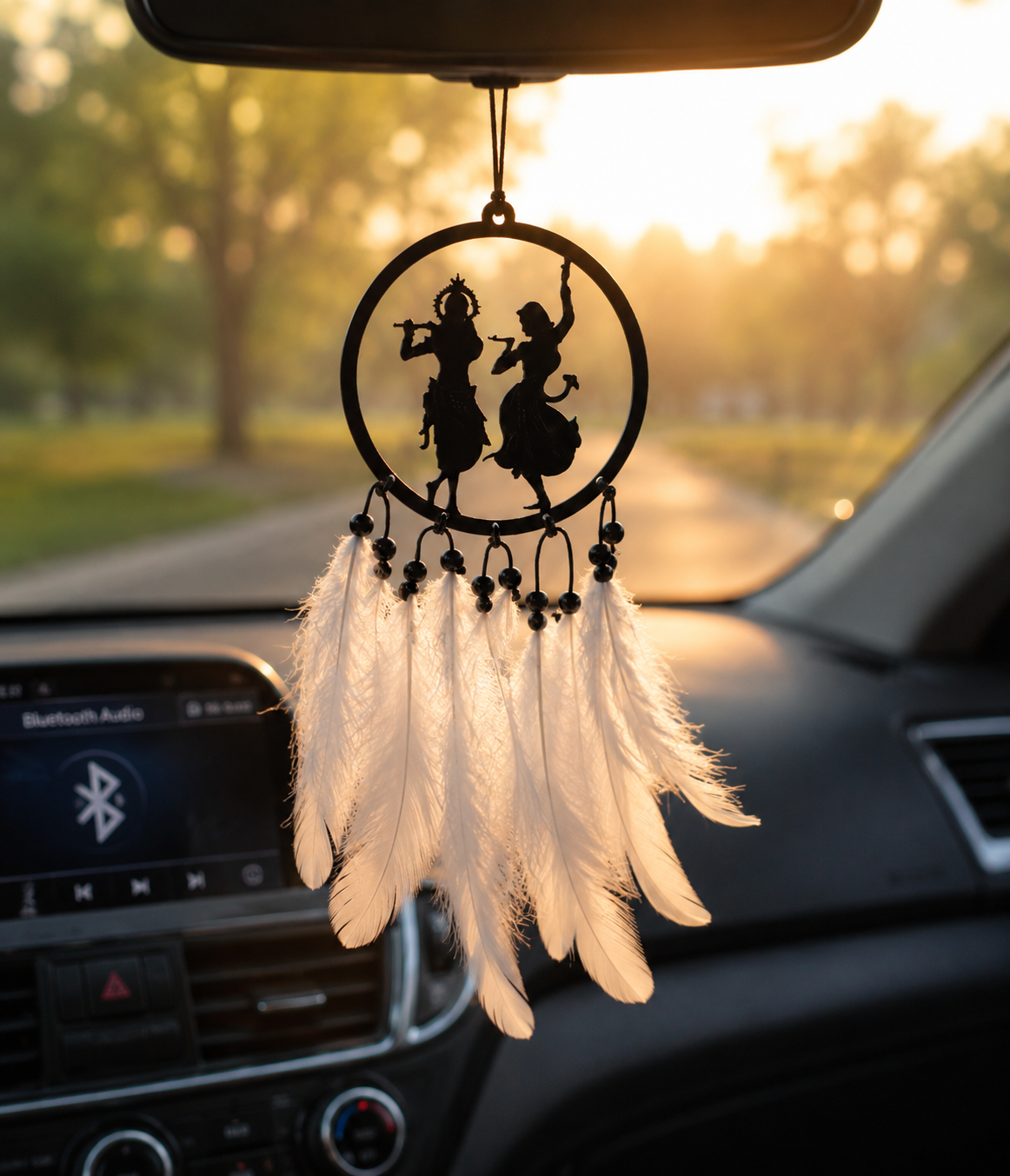 Radha Krishna Car Hanging Dreamcatcher