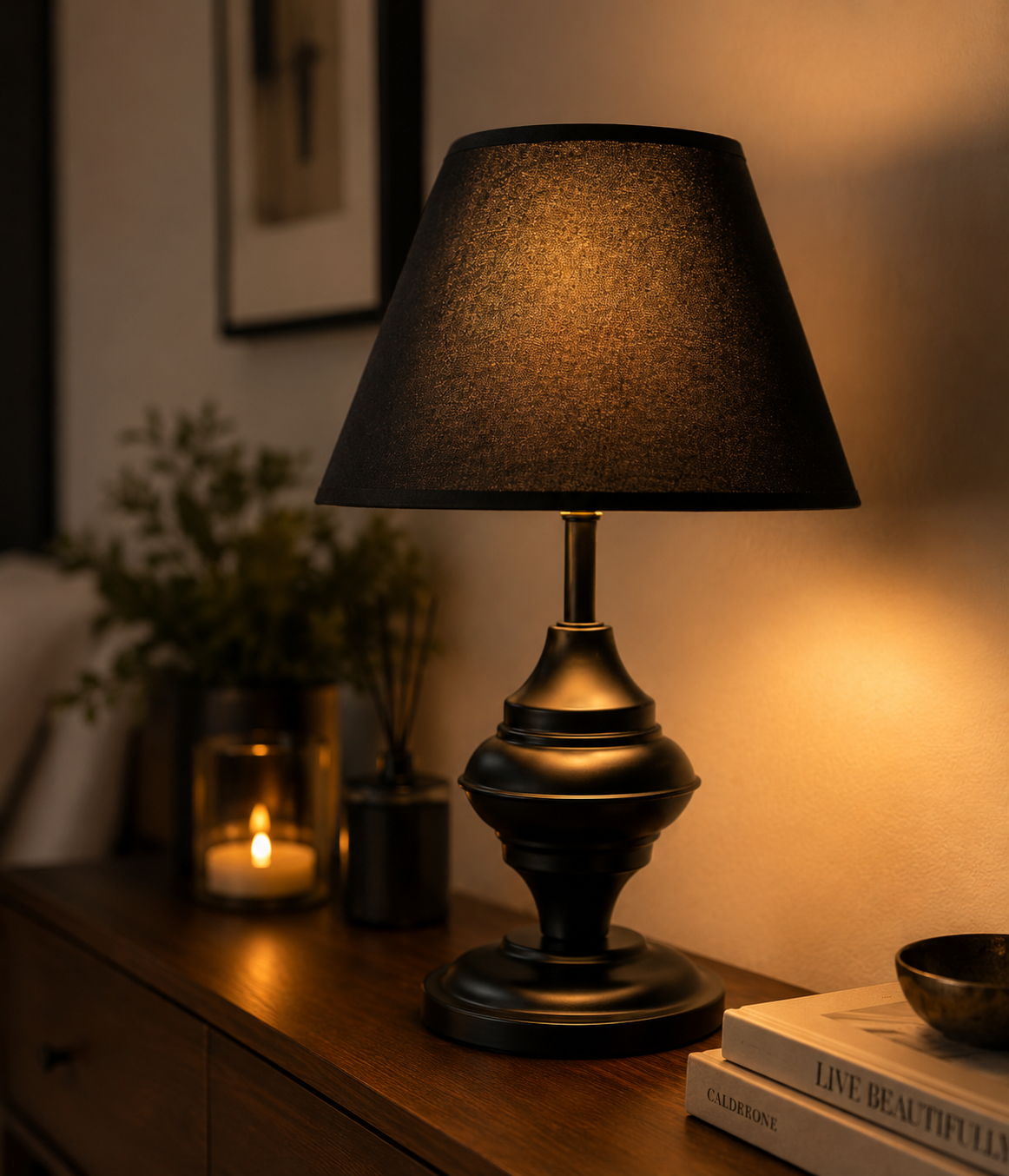 Black Designer Table Lamp