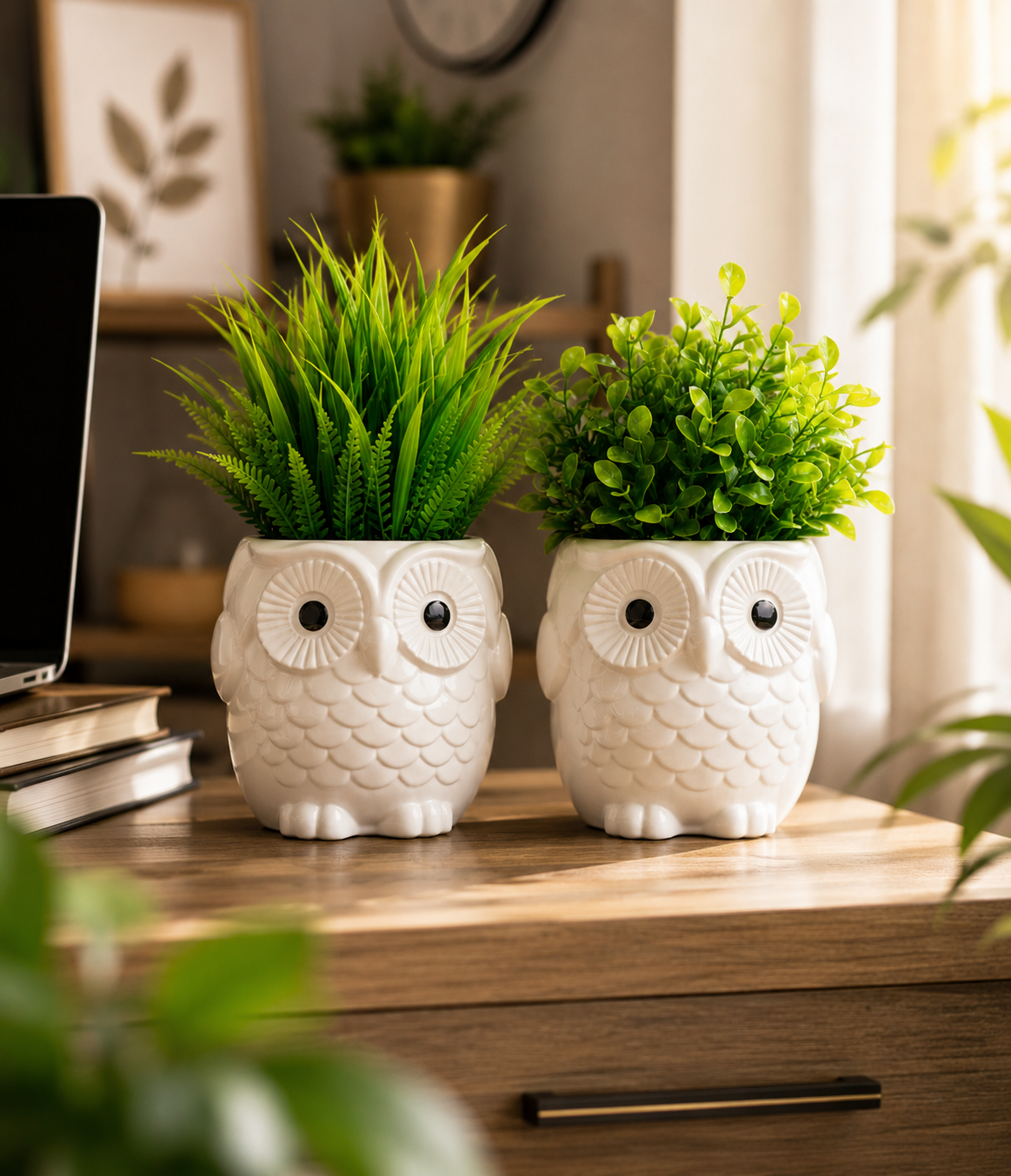Cute Face Planter Pot Set