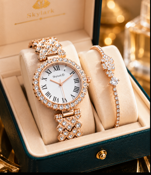 Royal Crystal Aura Watch Set