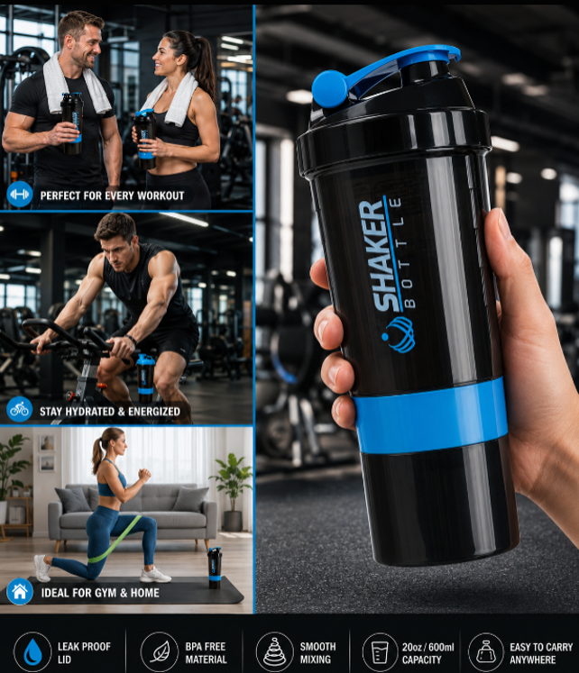 Fitness Shaker Bottle