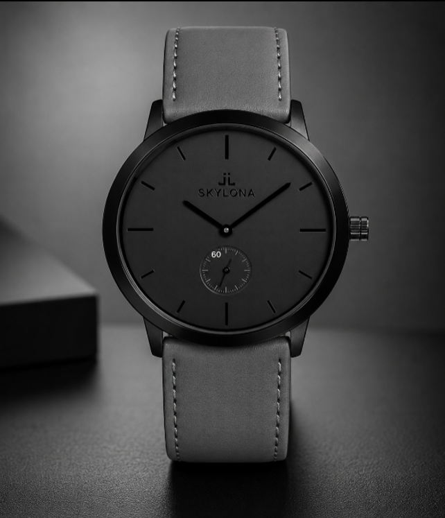 Obsidian Shadow Minimal Watch