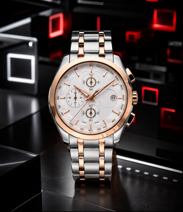 ChronoLux Elite Dual-Tone Watch