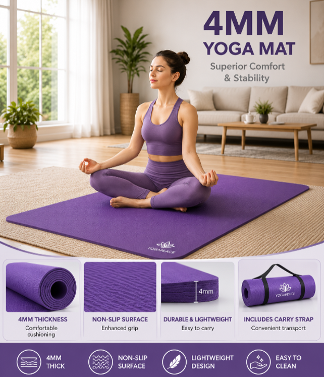 Premium Yoga Exercise Mat